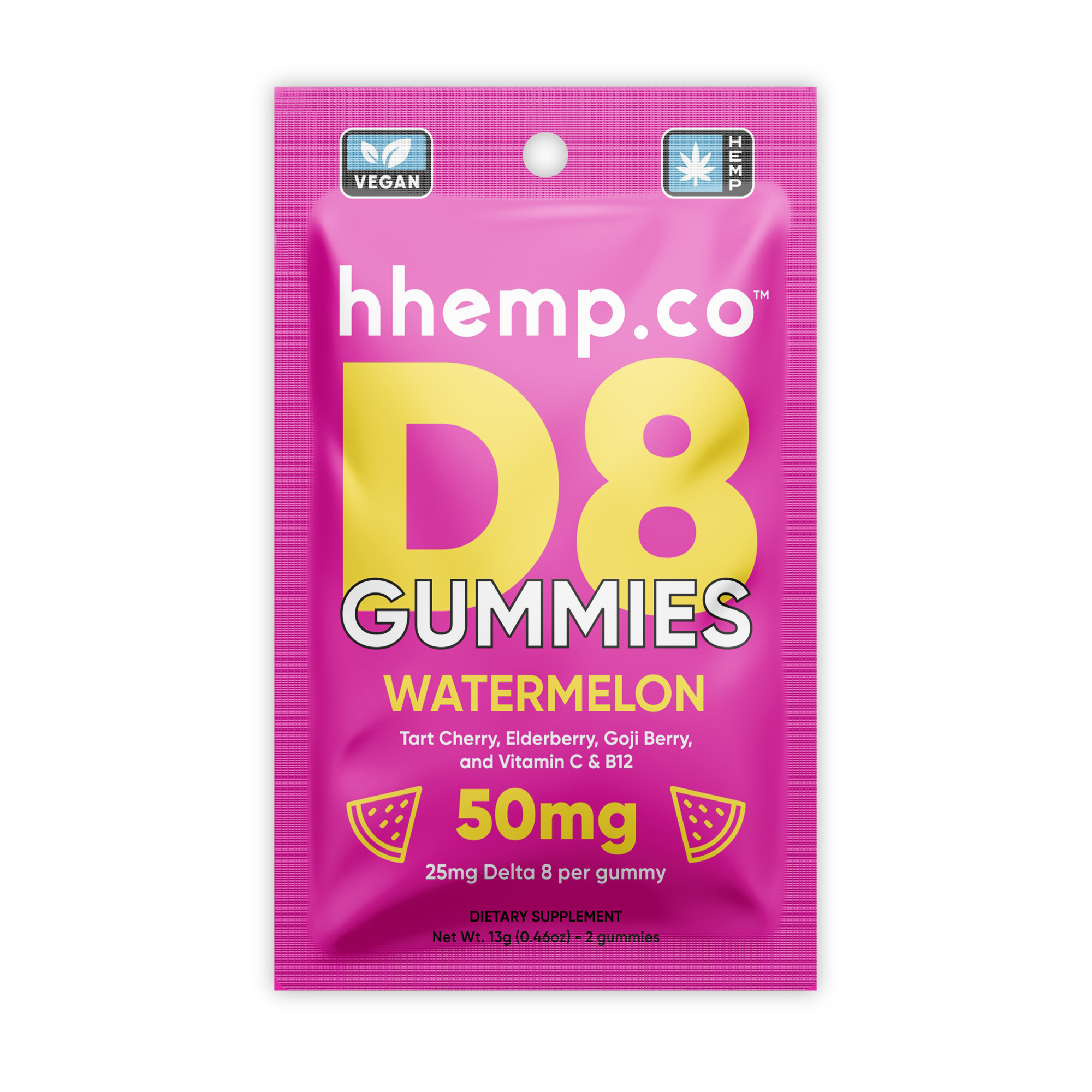 Delta8 Gummies 50mg 2/PK - Unit