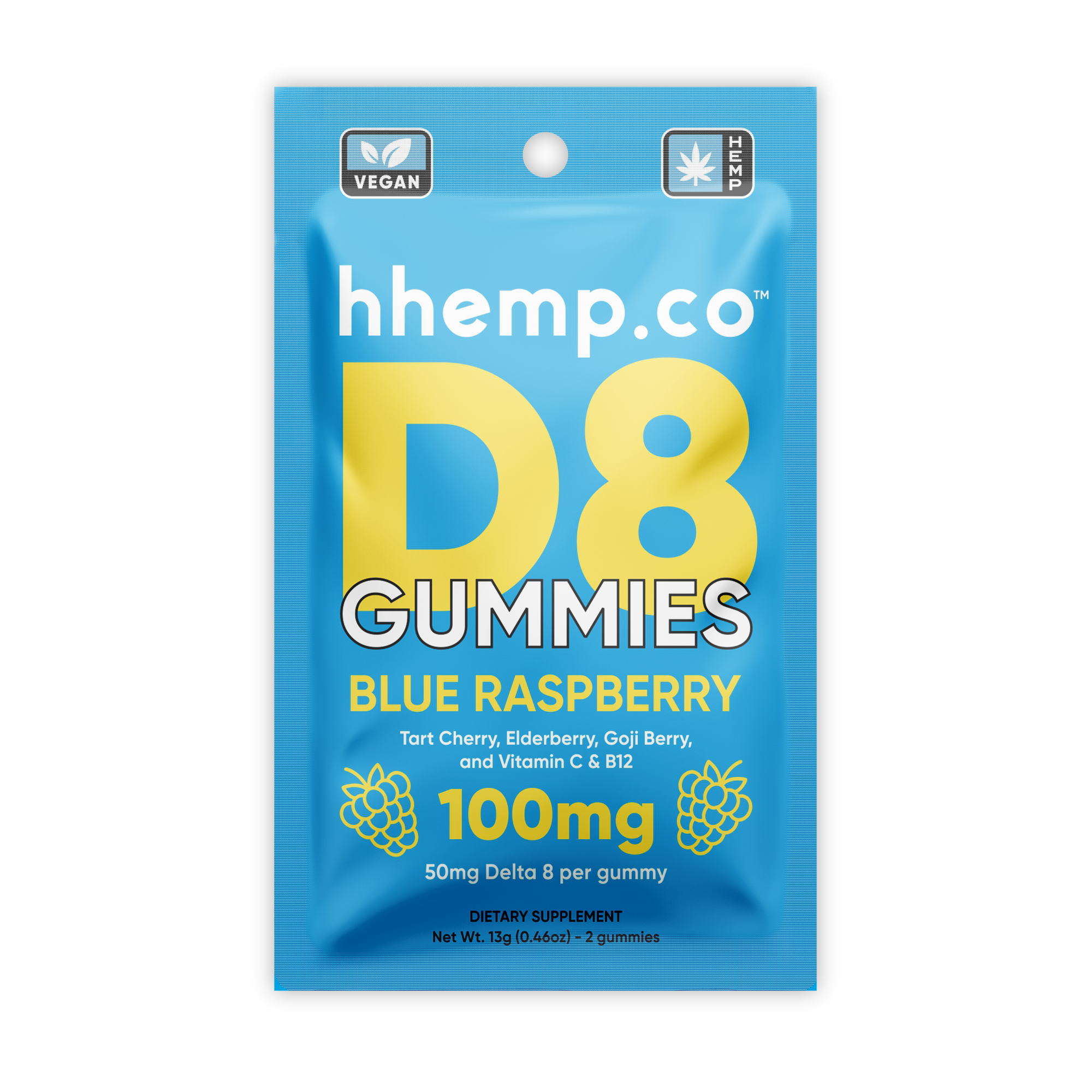 Delta8 Gummies 100mg 2/PK - Unit
