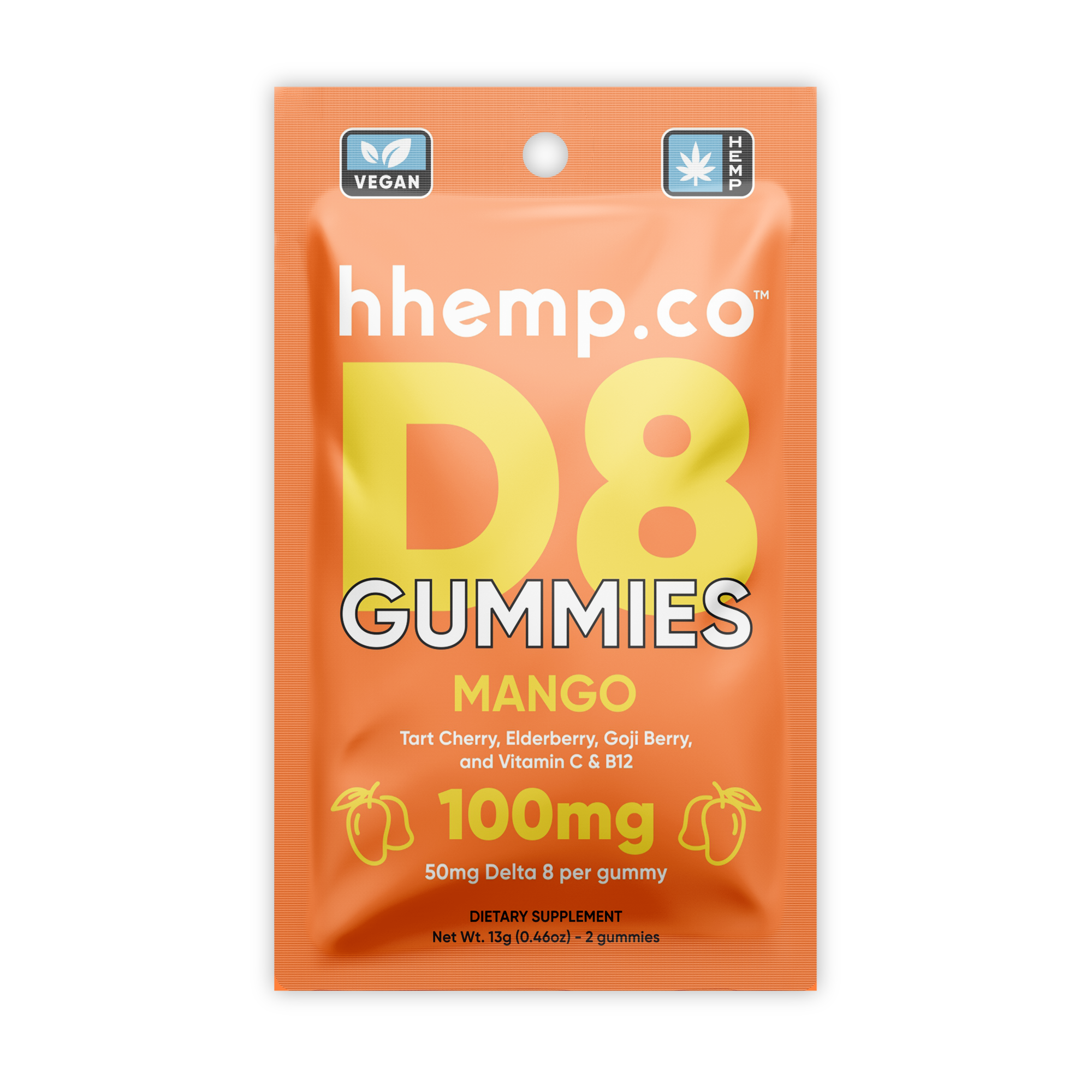 Delta8 Gummies 100mg 2/PK - Unit