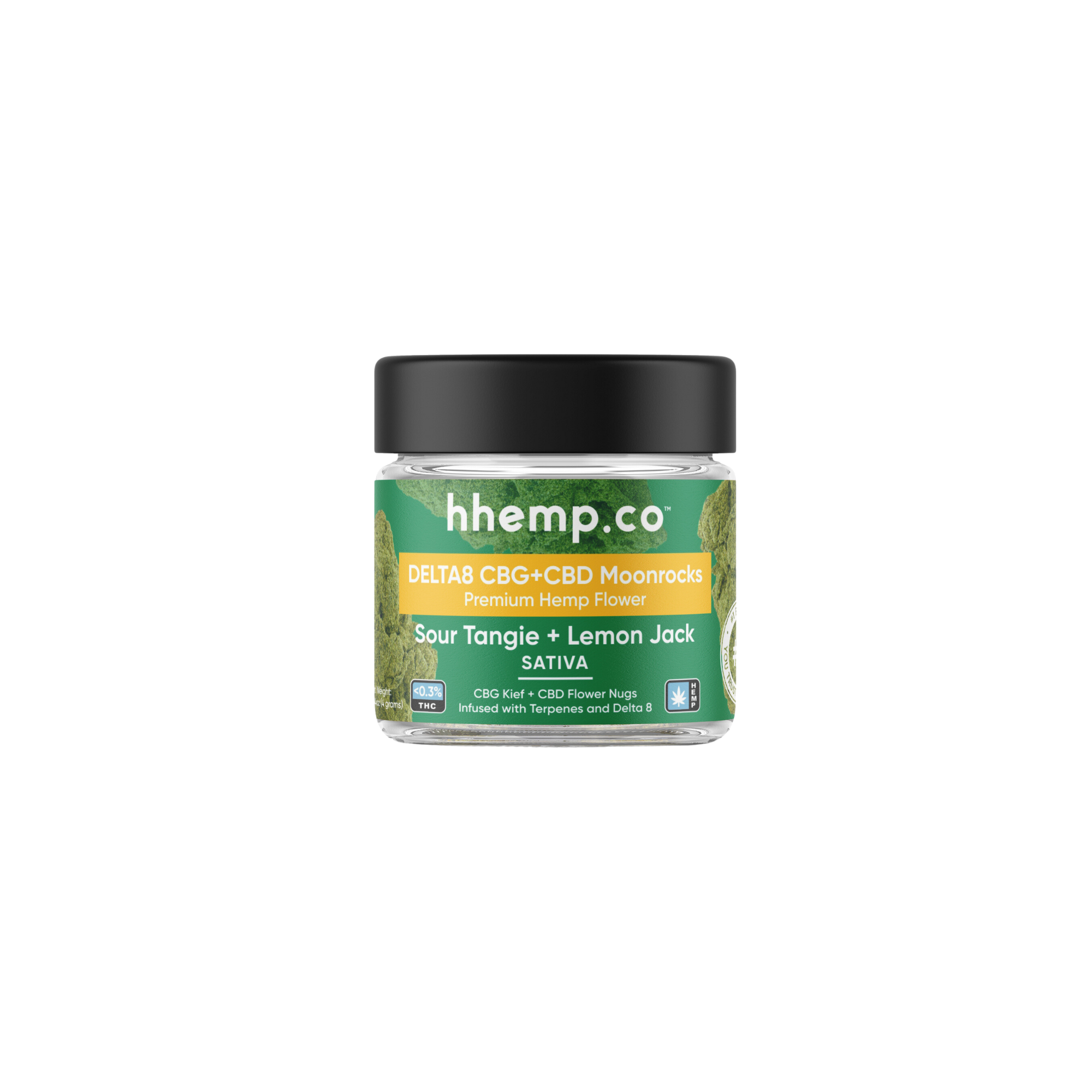 Delta8 CBG+CBD Moonrocks 4g Flower Jar - Unit