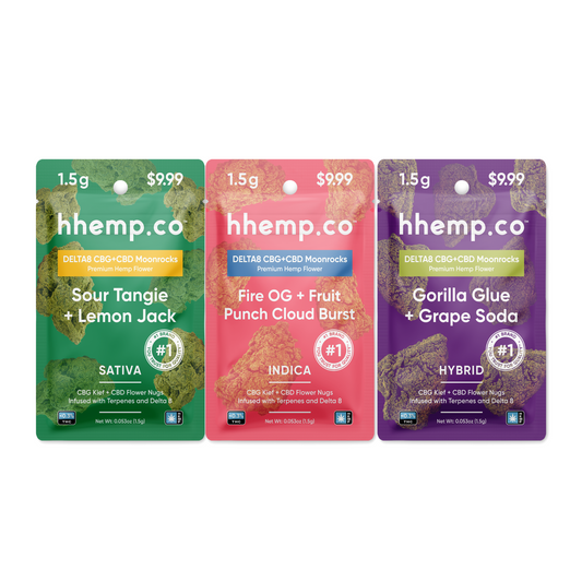 hhemp.co Delta 8 1.5g Pouch Container Mix (30ct) - Tub