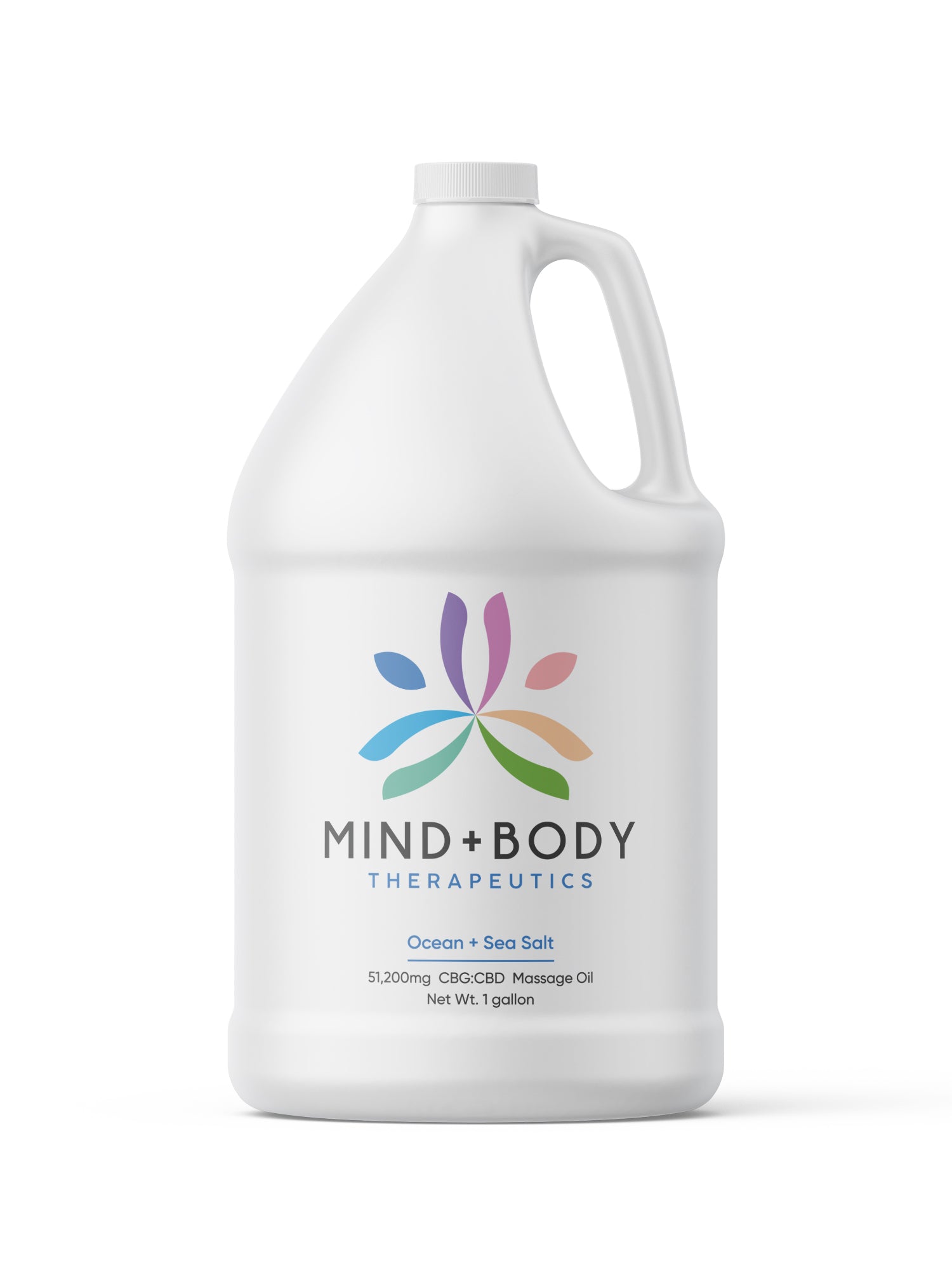 Mind+Body Therapeutics CBG:CBD 51,200mg Massage Oil 1 Gallon - Ocean + Sea Salt