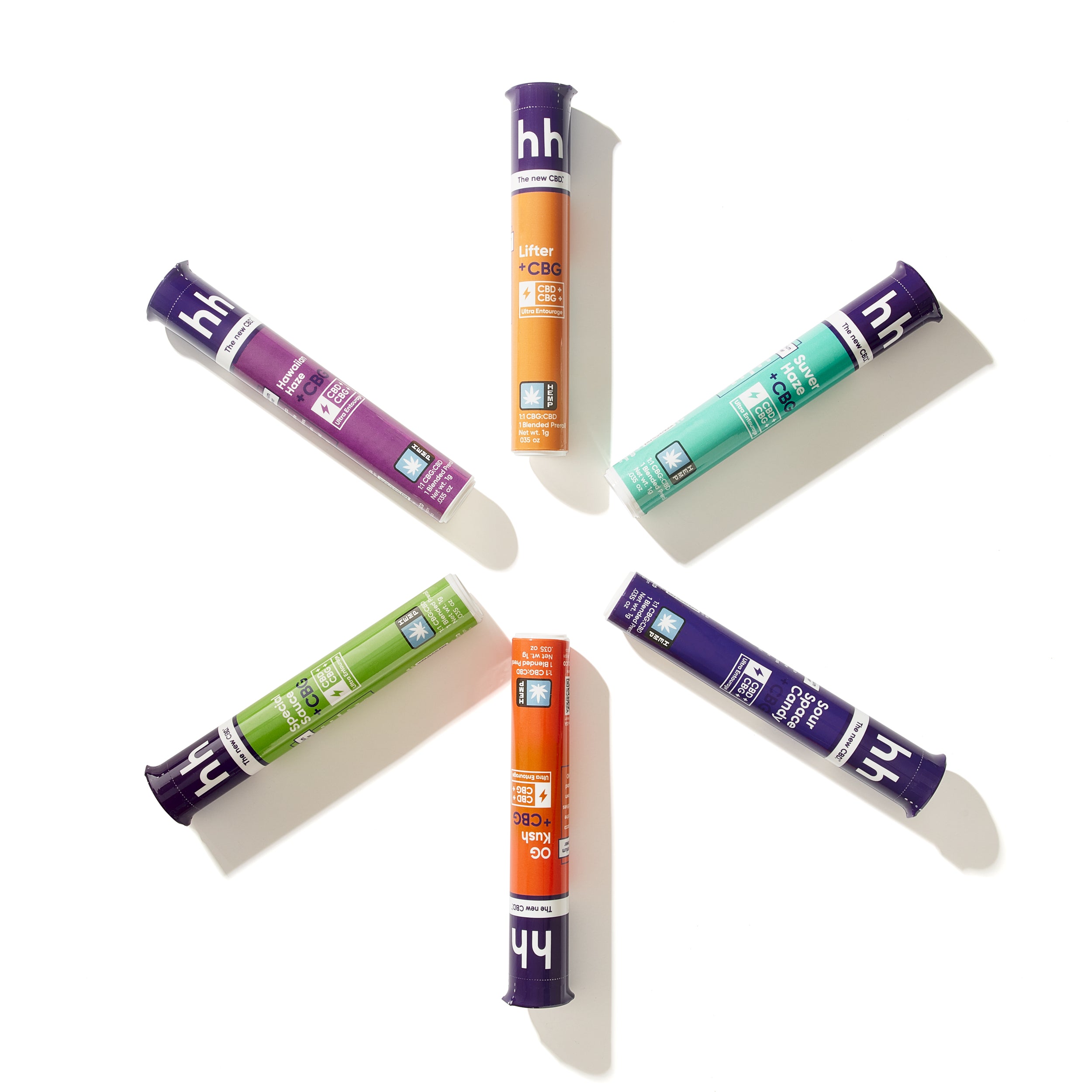CBG+CBD Infused 1g Preroll (24ct Mix) - Box