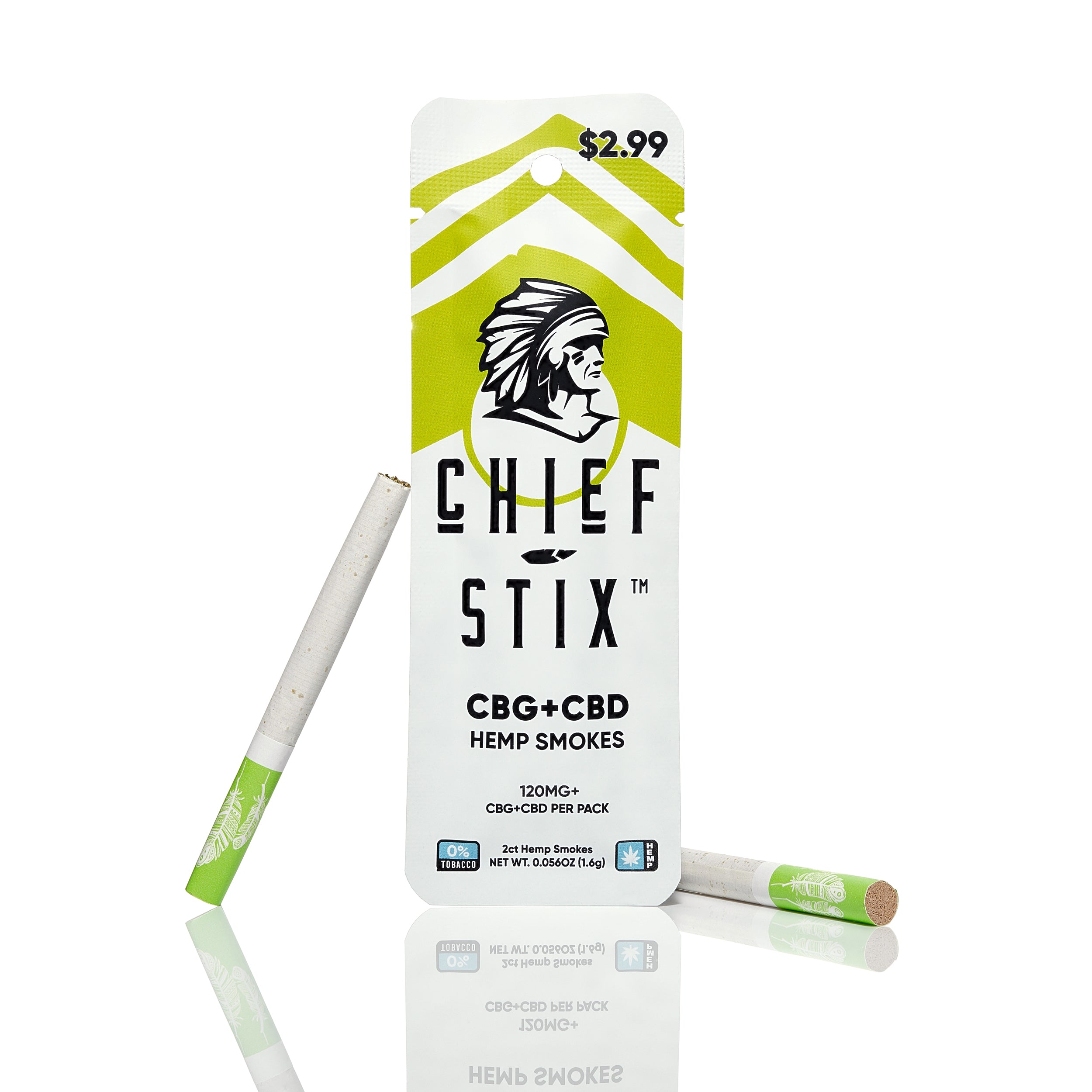 Chief Stix CBG+CBD 2ct Pouch Container Tub (50ct)