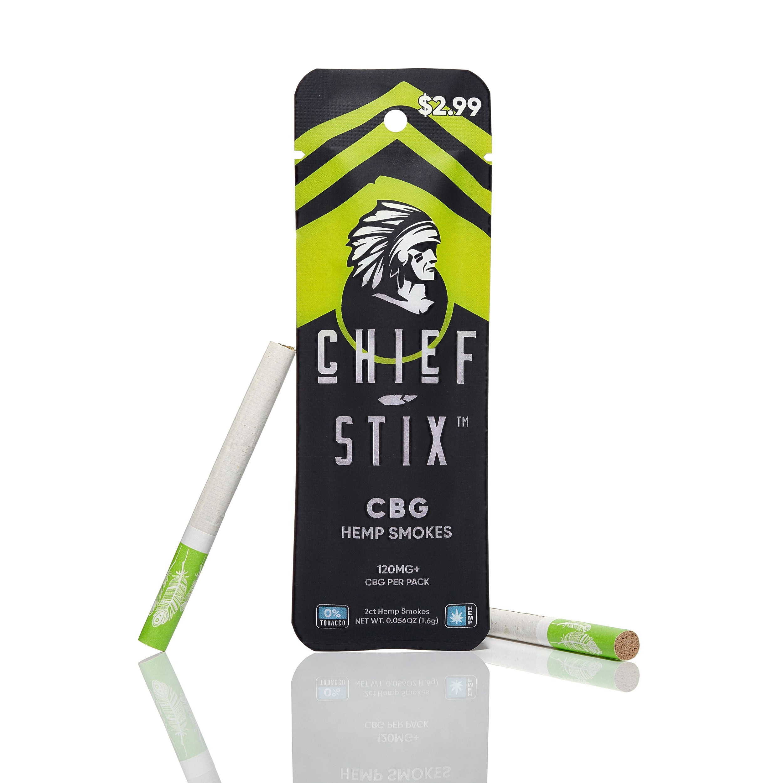 Chief Stix CBG+CBD 2ct Pouch Container Tub (50ct)