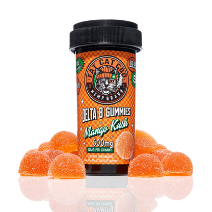 Fat Cat Delta 8 Mango Kush Gummies 500mg (12ct)