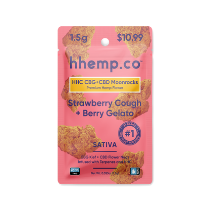 hhemp.co HHC 1.5g Moonrocks Pouch Container Mix Red V2 (30ct) - Tub
