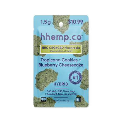 hhemp.co HHC 1.5g Moonrocks Pouch Container Mix V1 Yellow (30ct) - Tub