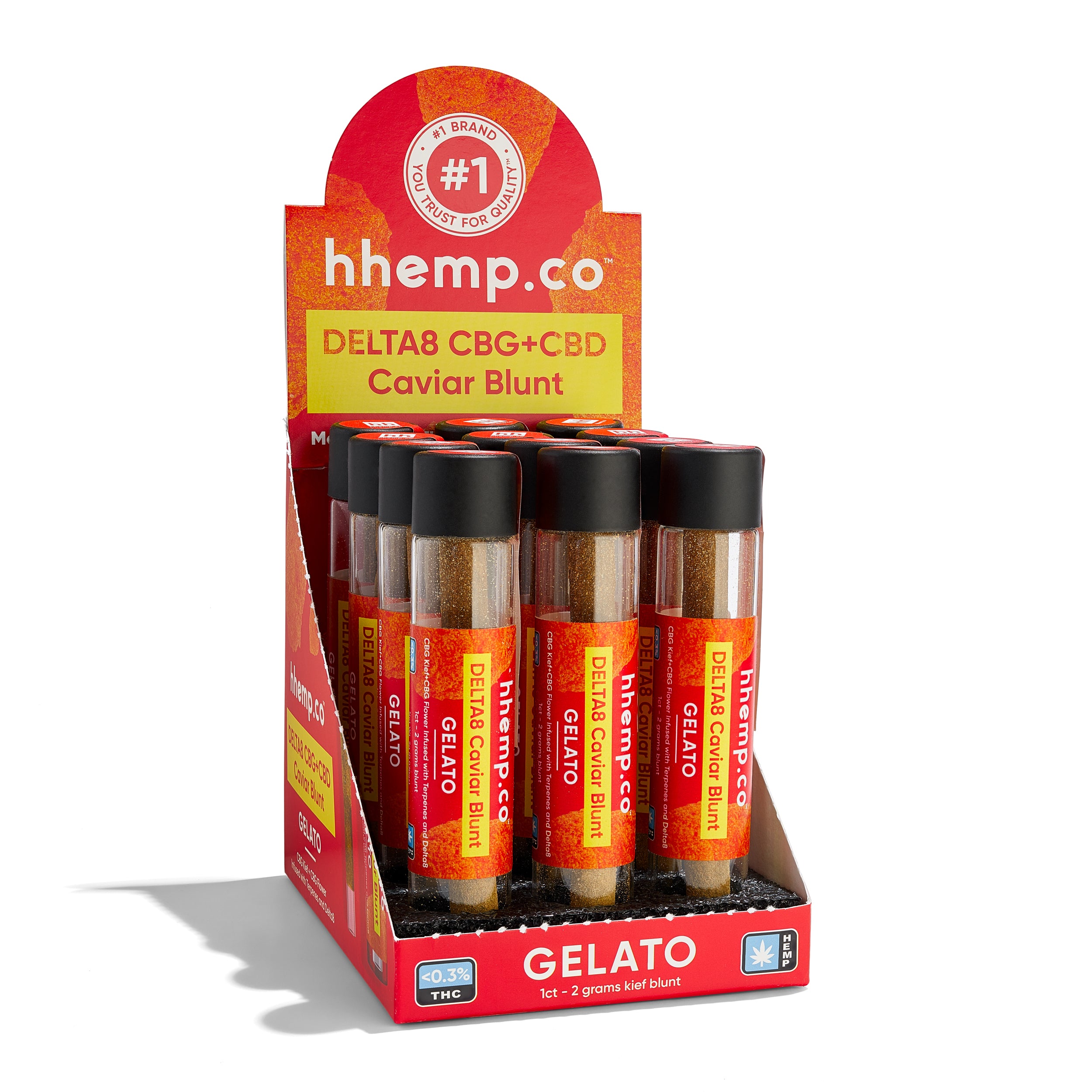 Delta8 2g Caviar Blunt - Gelato (12ct) - Box